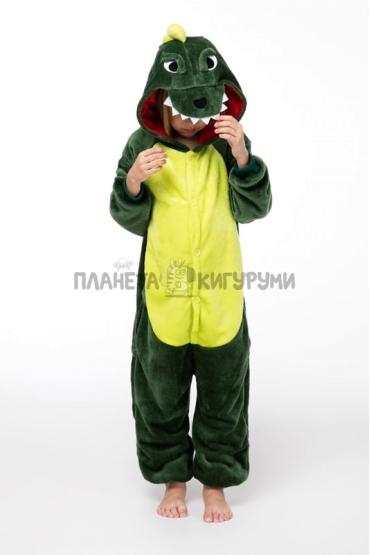 Костюм Динозавр детский зеленый