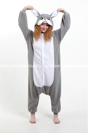 Пижама-кигуруми Кролик серый