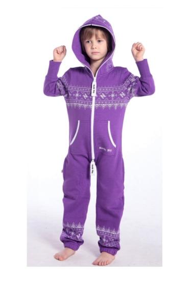 Комбинезон Nordic Way детский принт фиолетовый
