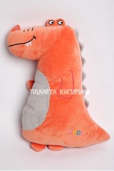 Игрушка подушка Крокодил оранжевый