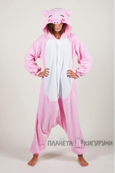 Пижама-кигуруми Свинка Розовая