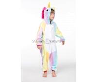 Кигуруми Единорог радужный детский
