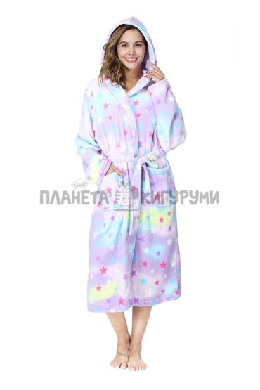 Халат женский домашний звездный