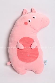 Игрушка подушка Свинка розовая 