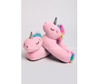 Тапочки "Единороги" розовые закрытые 