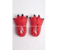 Тапочки для кигуруми "лапки с когтями" красные