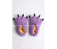 Тапочки для кигуруми "лапки с когтями" фиолетовые