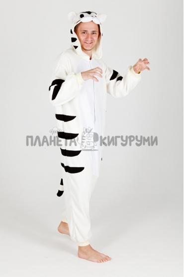 Костюм пижама Тигр белый 
